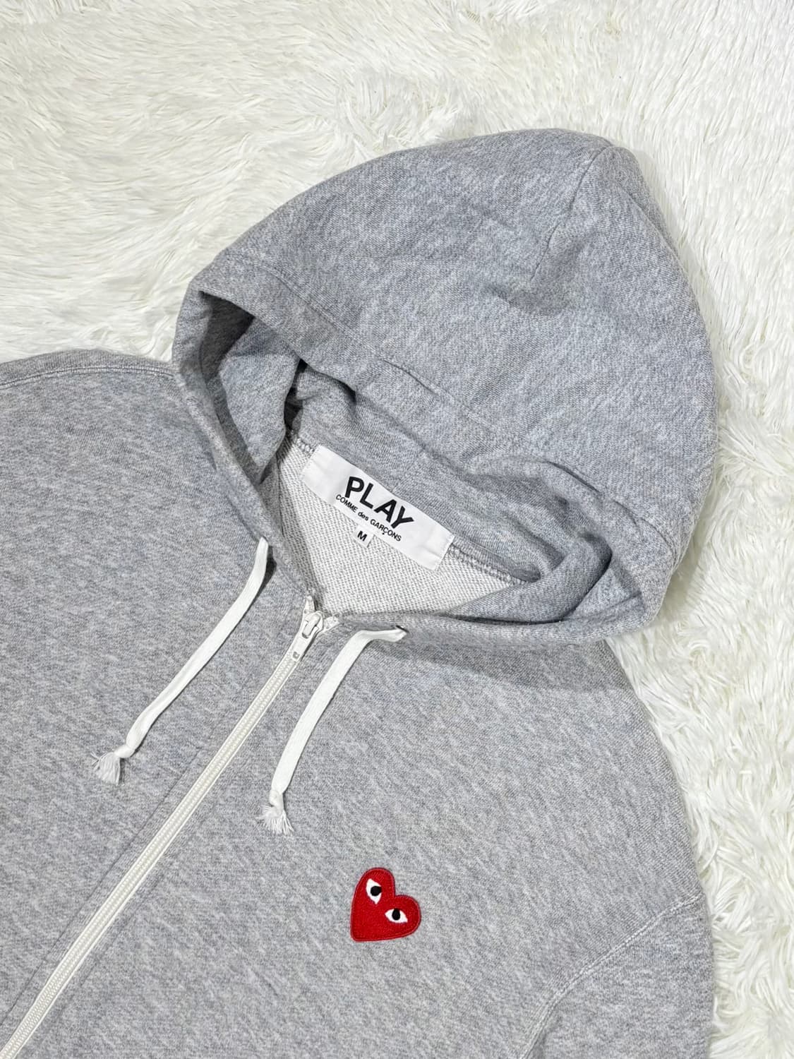 꼼데가르송 하트와펜 그레이 후드집업 상품이미지6