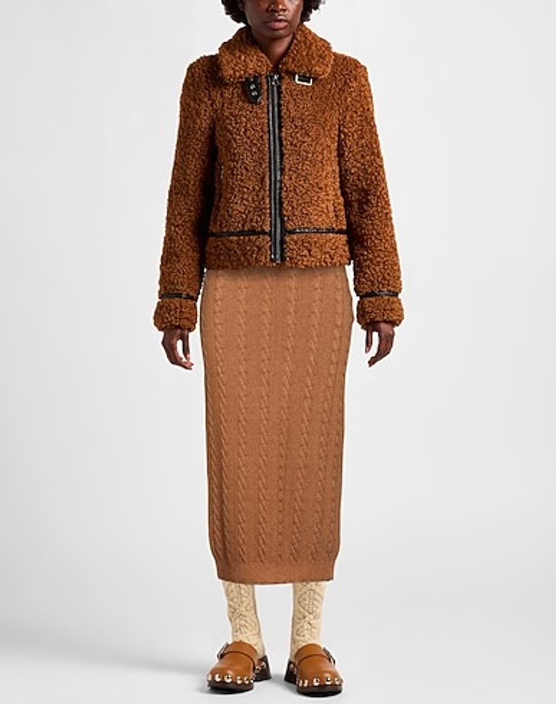 woolrich 울리치 케이블니트 H라인 스커트  상품이미지7