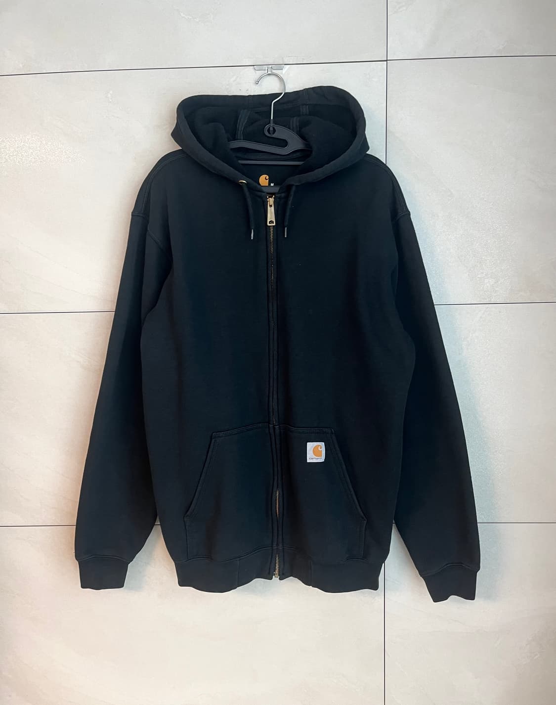 칼하트 오리지널 핏 후드집업 블랙 [M] 상품이미지3