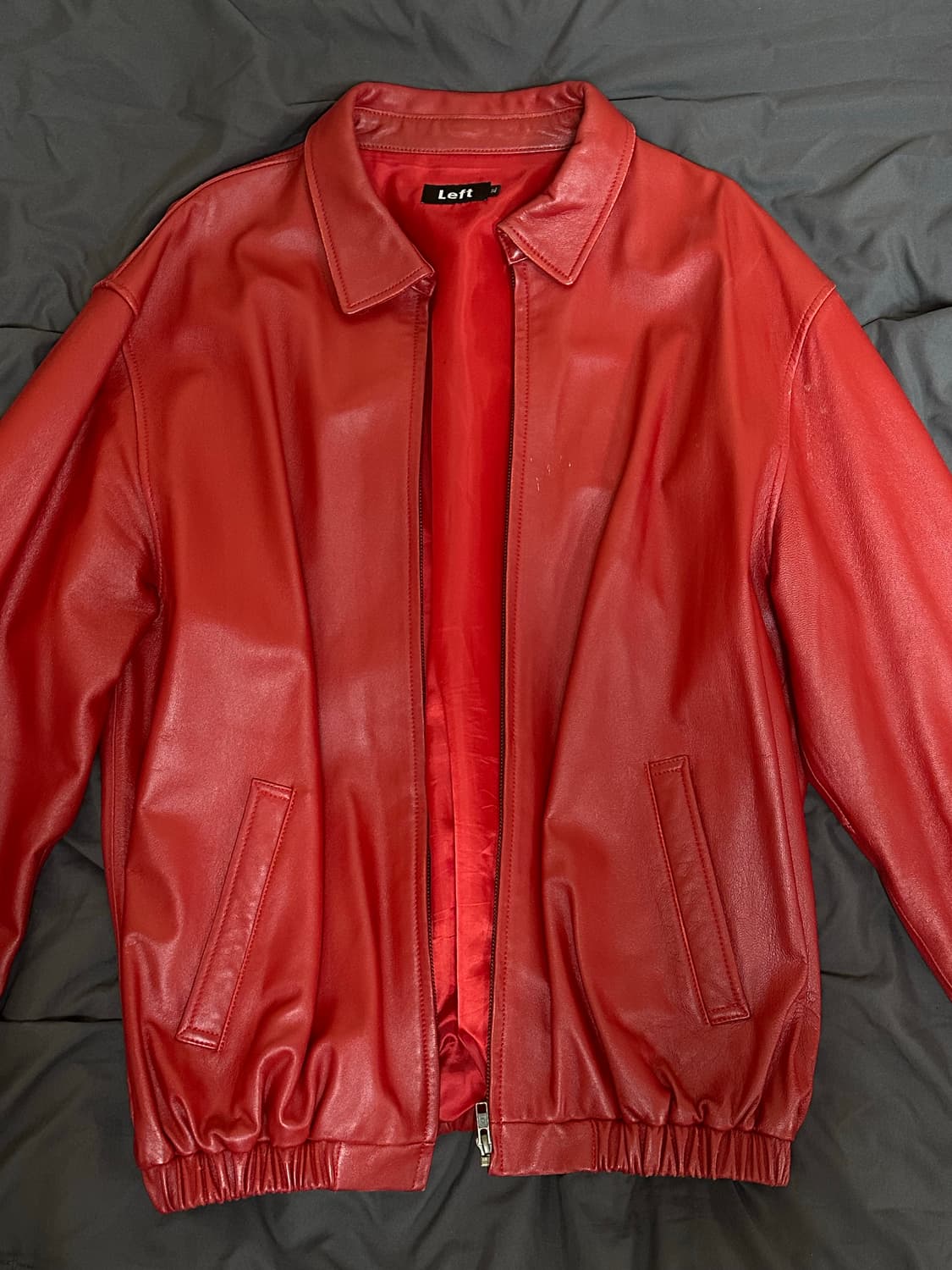 레프트 서울 레더 자켓 레드 xl 상품이미지1