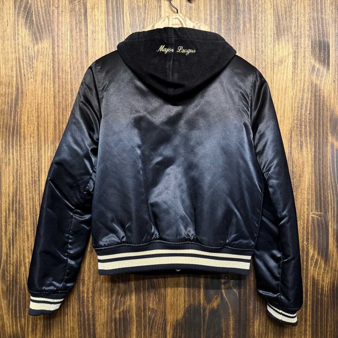 MLB gold yankees bomber hoodie jacket 상품이미지5