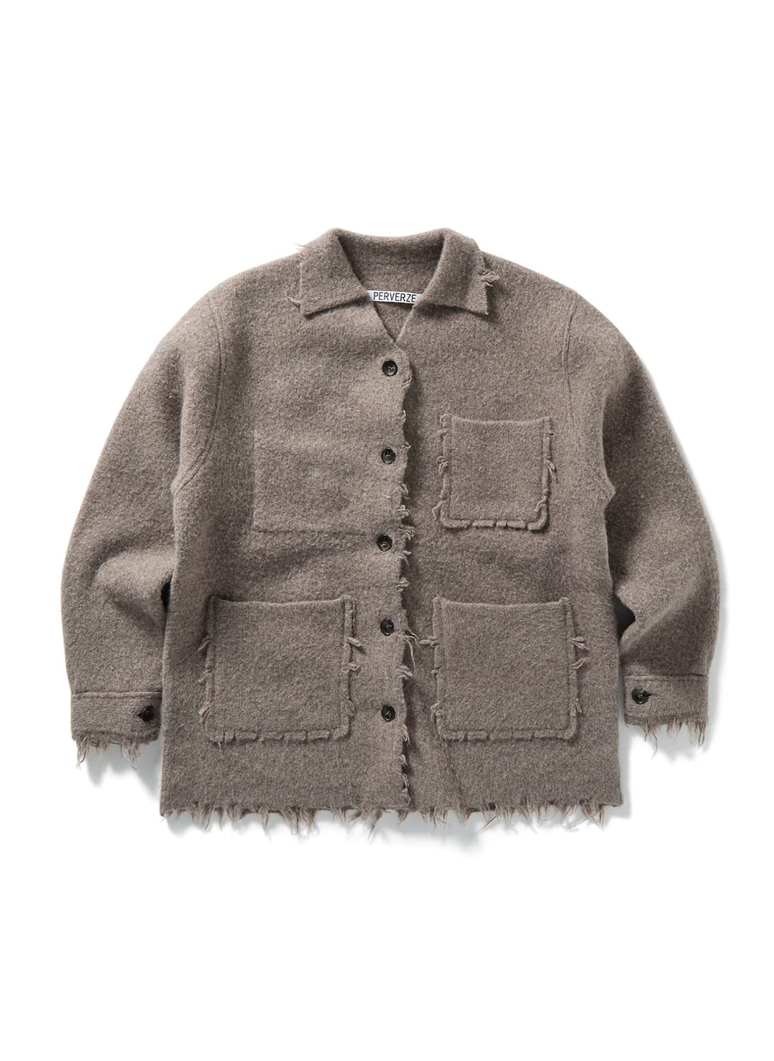 [F]퍼버즈 25fw Crash 니트 코트/베이지 상품이미지3