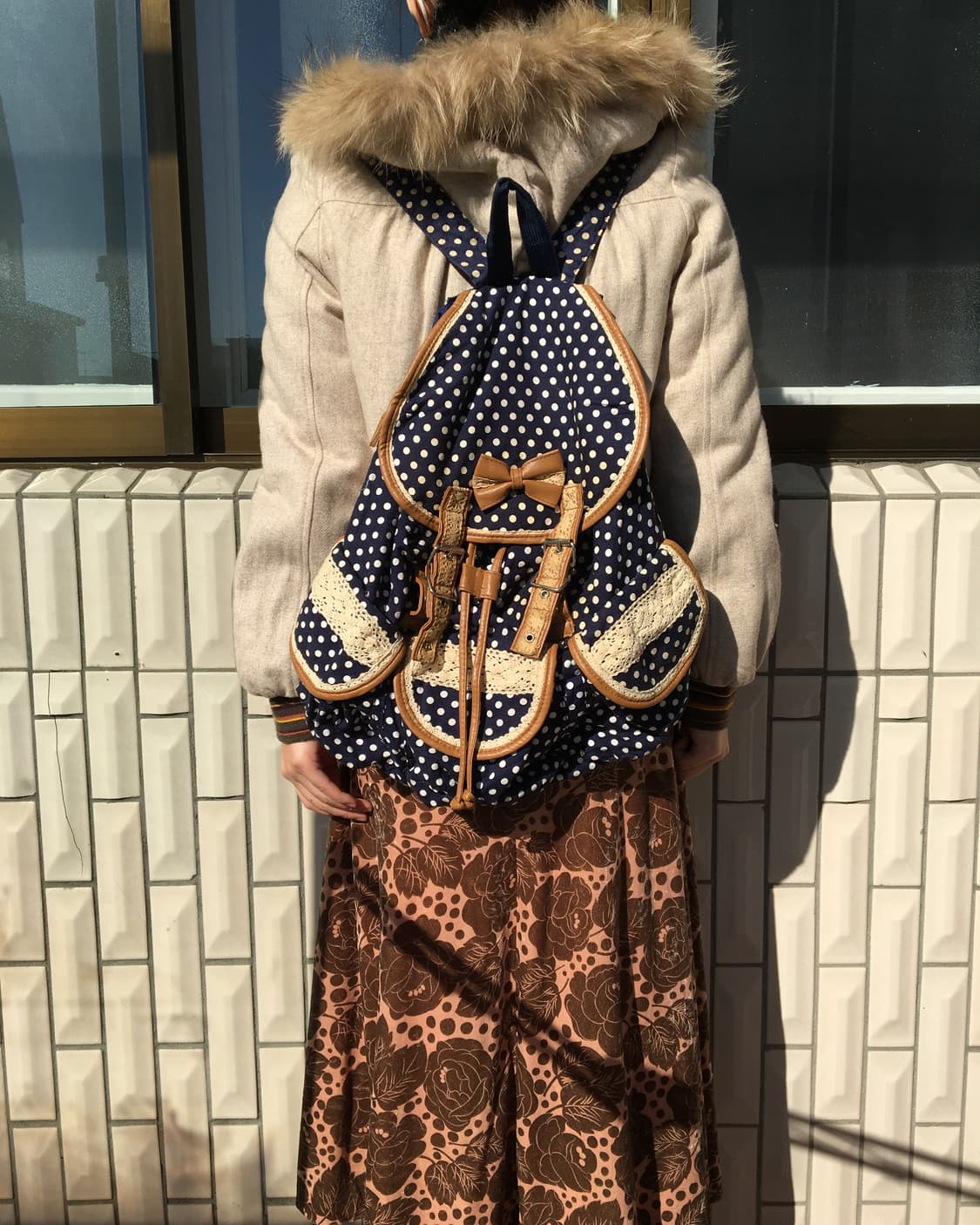  dot pattern bagpack 상품이미지2