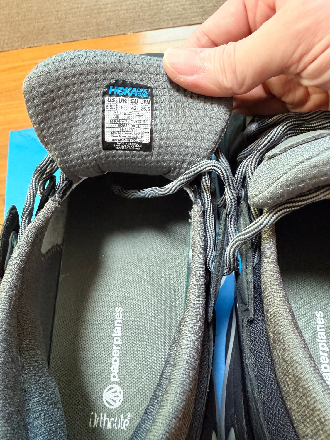 HOKA KAHA 3 ROW 카하3 로우 블랙 그레이 색상 265mm 상품이미지6