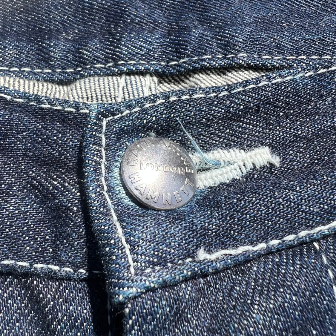 캐서린 햄넷 셀비지 데님 팬츠 상품이미지3