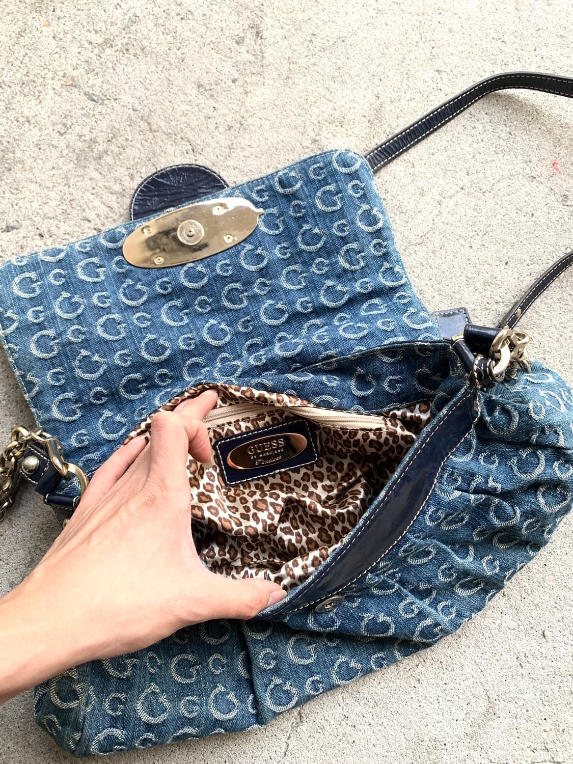 Guess 00s Pinterest mood denim shoulder  상품이미지4