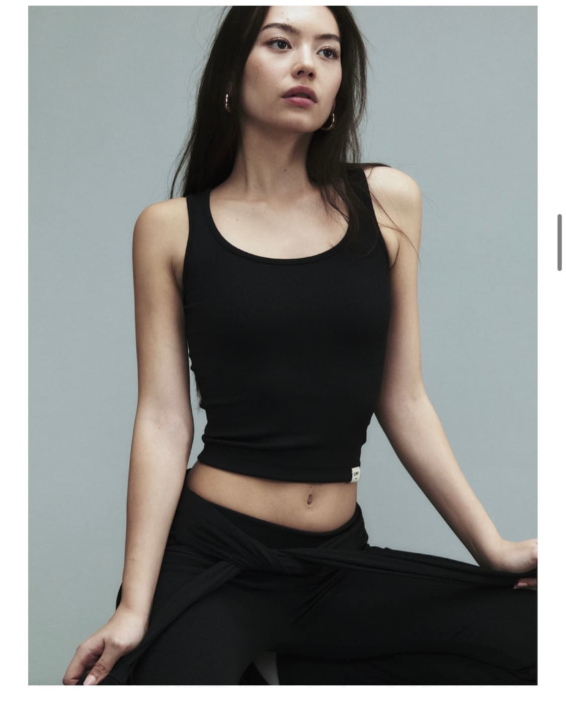 글로니 glowny g classic rib tank black m 상품이미지3