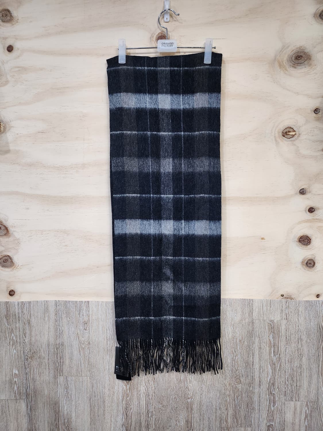 675) 마에스트로 울80 캐시미어20 체크 머플러 상품이미지1