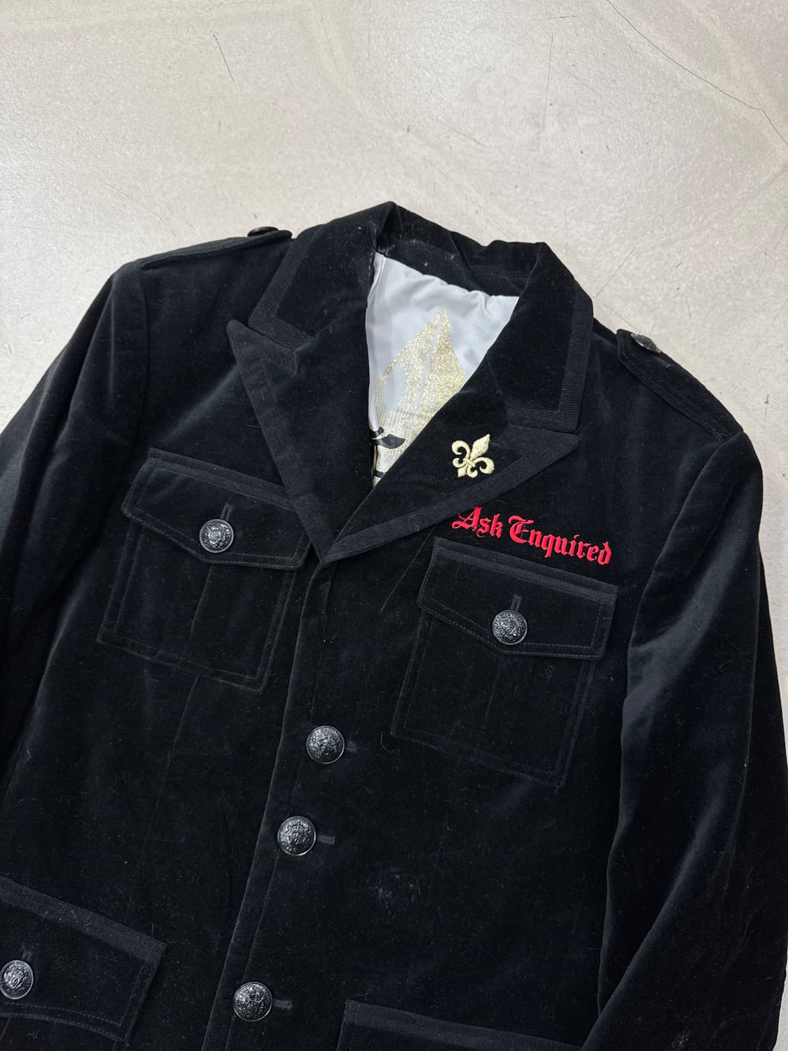 ASK 벨벳 자켓 M 상품이미지2