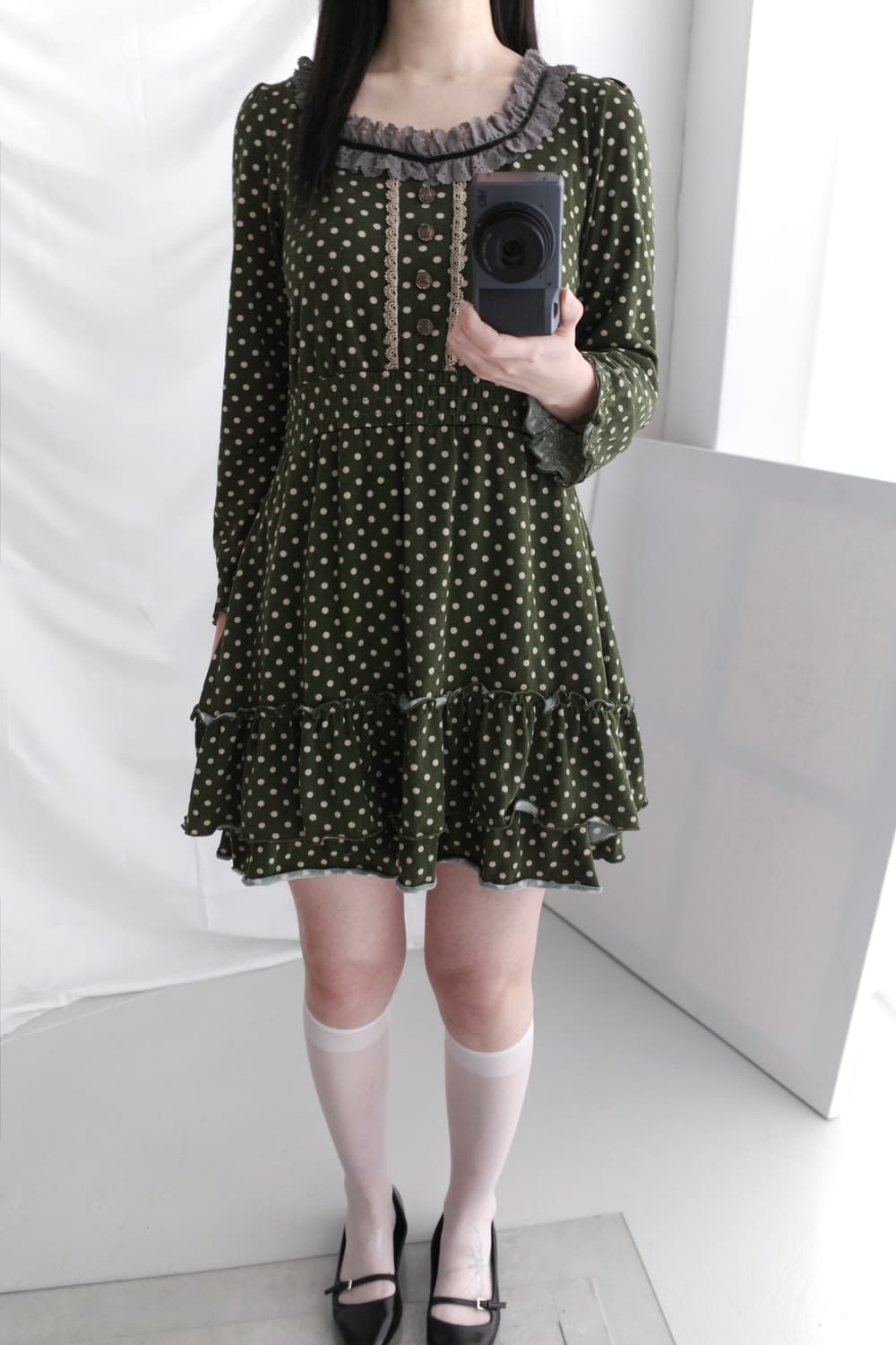 axes femme) dot lace one-piece 상품이미지8