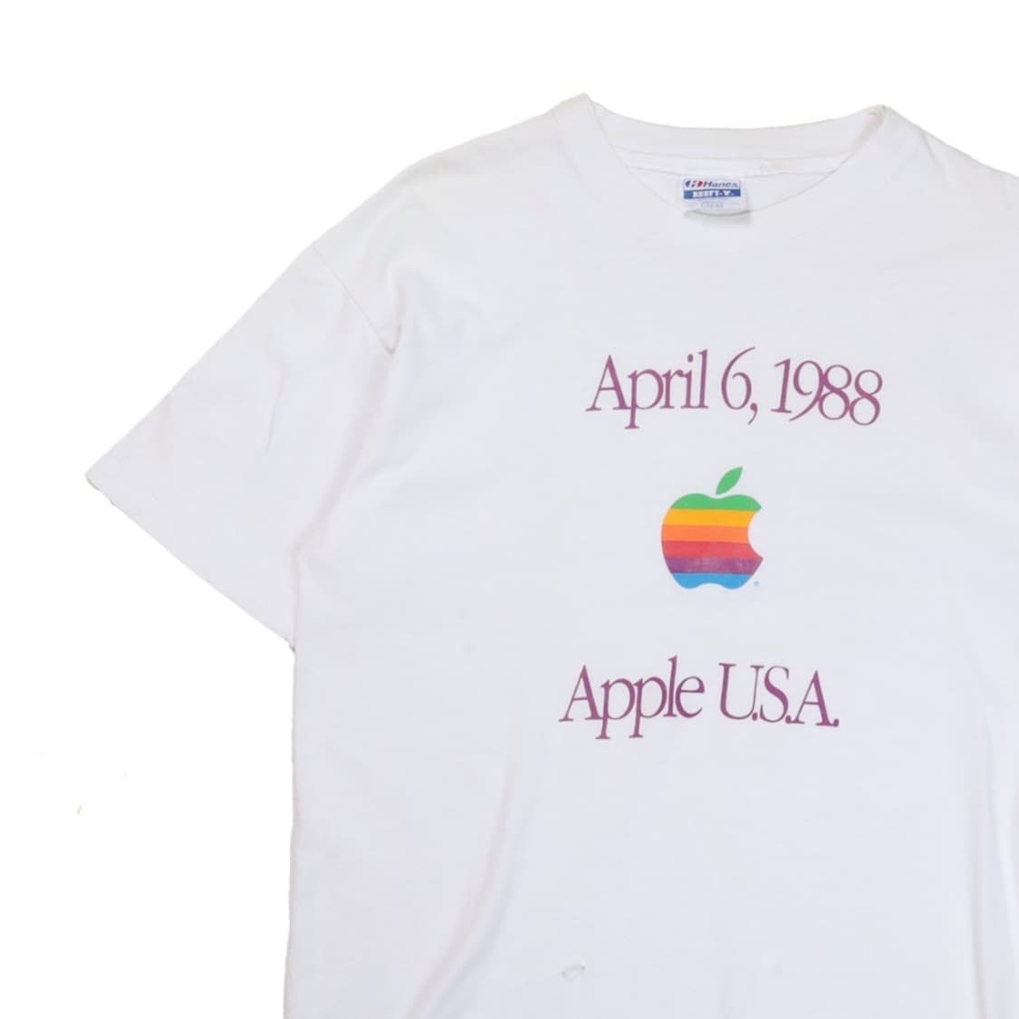 90's Apple Printing T-shirt 상품이미지2