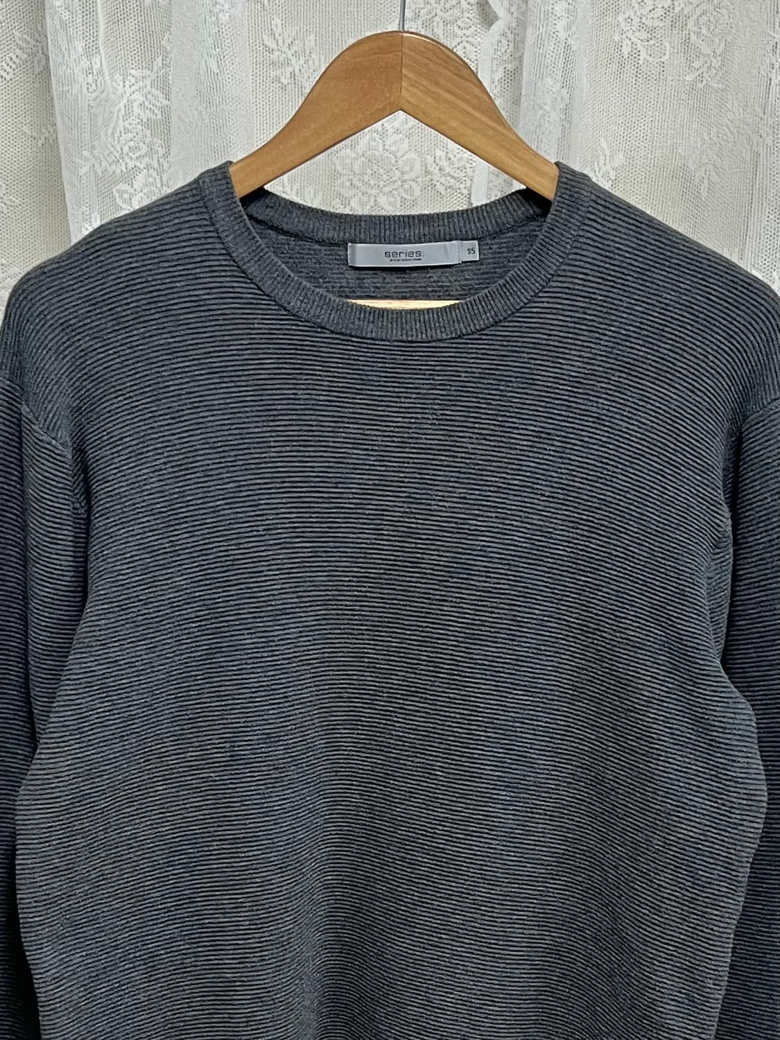 95) 시리즈 21FW 캐시미어 블렌드 니트 티셔츠 그레이 상품이미지3