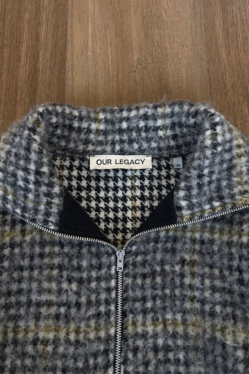Our Legacy Hound Tooth Check Zip-Up Jack 상품이미지5