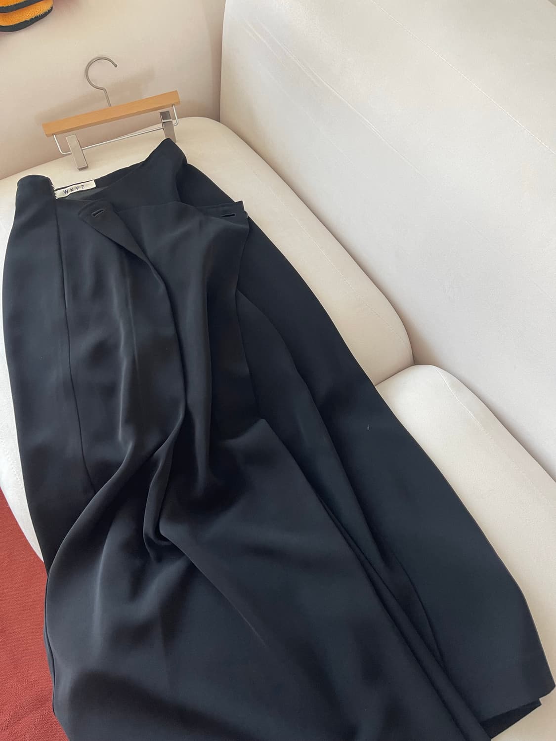 요지 야마모토 Wxyz 블랙 드레이프 스커트 상품이미지3