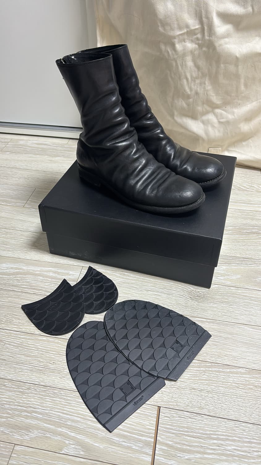 구이디 988 백지퍼 레더부츠 43사이즈 상품이미지2