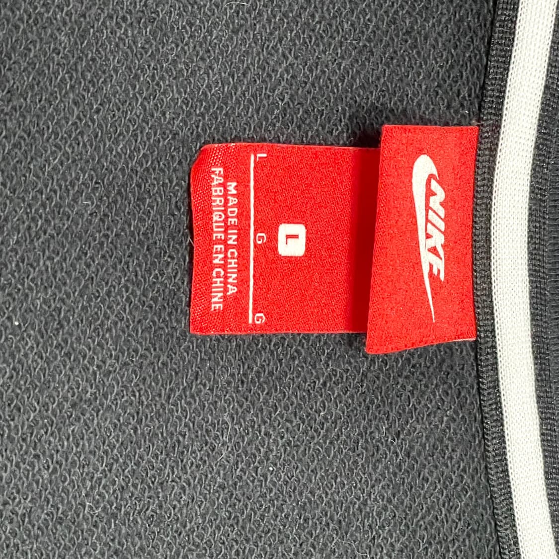 나이키 스몰로고 블랙 풀집업 후드집업 남성L 상품이미지4