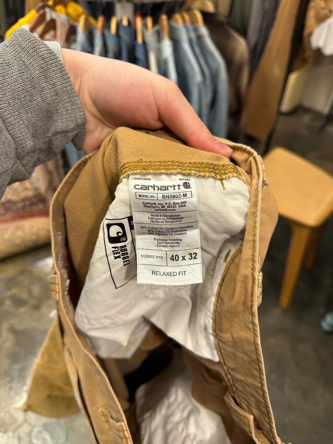 Carhartt 칼하트 릴렉스핏 더블니 워크팬츠 40x32 상품이미지5