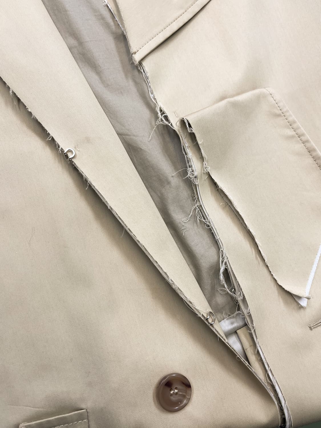 메종 마르지엘라 17s/s 컷오프 트렌치 코트 상품이미지6