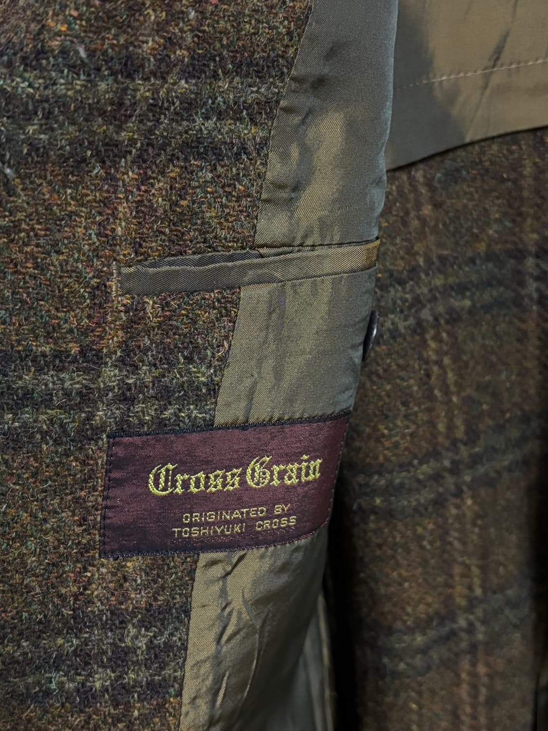 해리스 트위드 체크자켓 상품이미지5