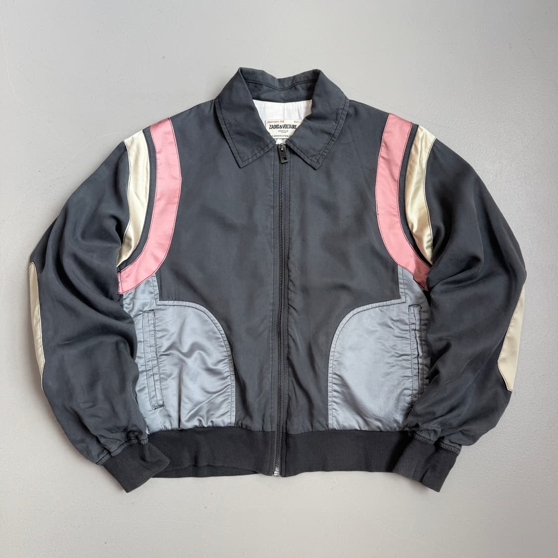 쟈딕앤볼테르 LOVE NOW 배색 블루종 자켓 상품이미지2