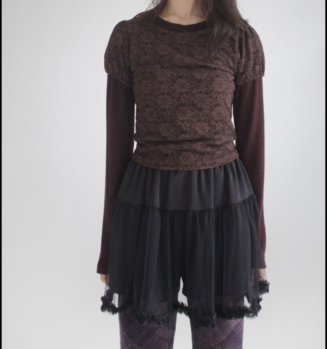 lace puff T-shirt 상품이미지1