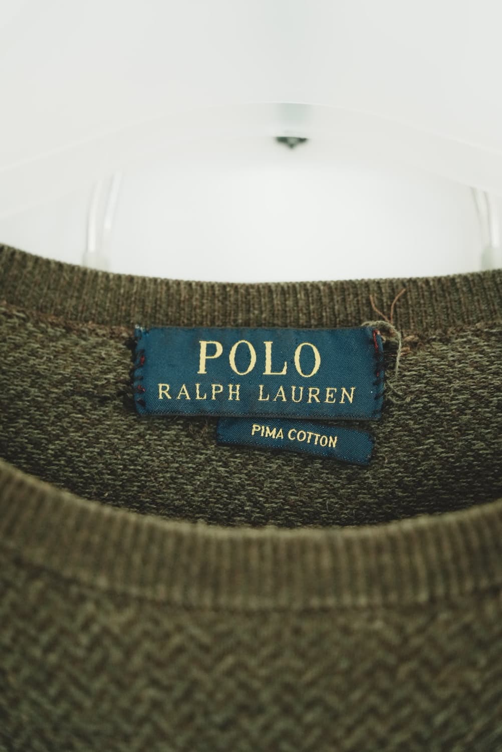 폴로 랄프로렌 피마 코튼 니트 카키 상품이미지3