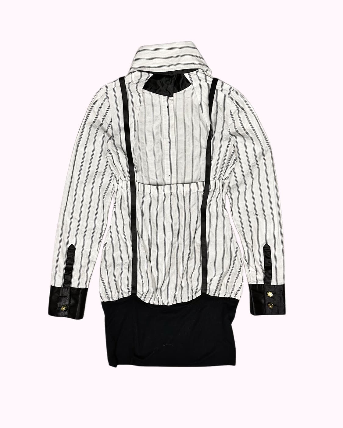 suspender backless blouse dress 상품이미지5