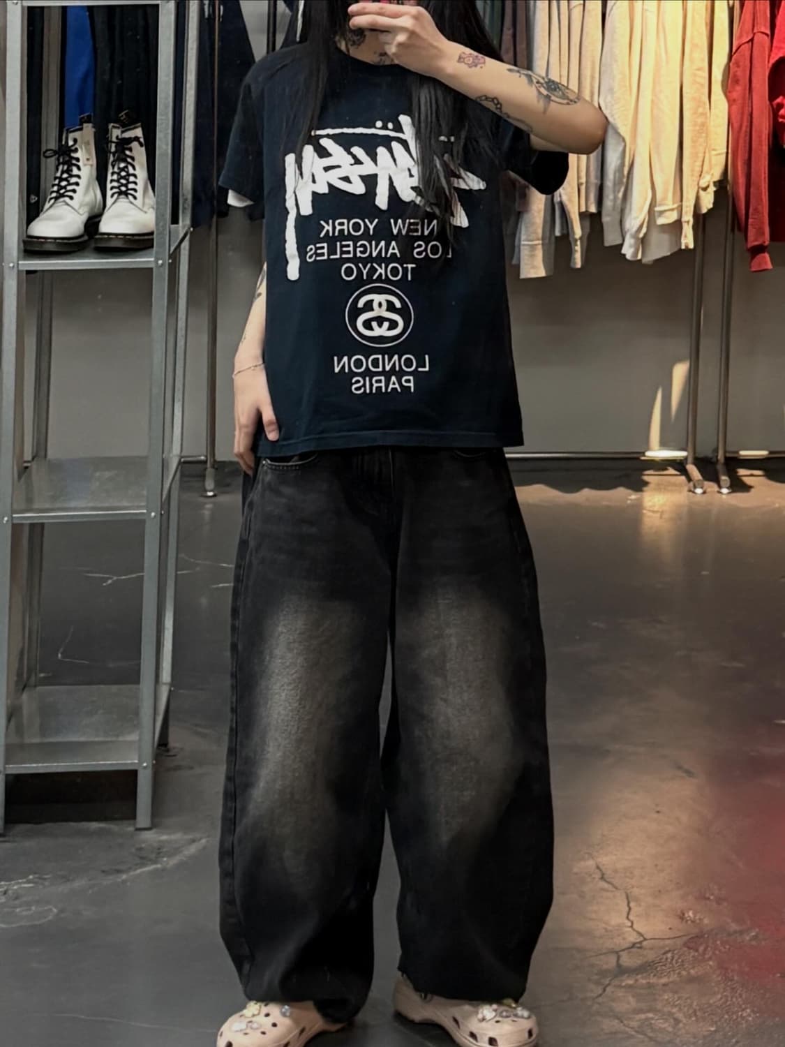 스투시 월드투어 반팔 티셔츠 A3741 상품이미지1