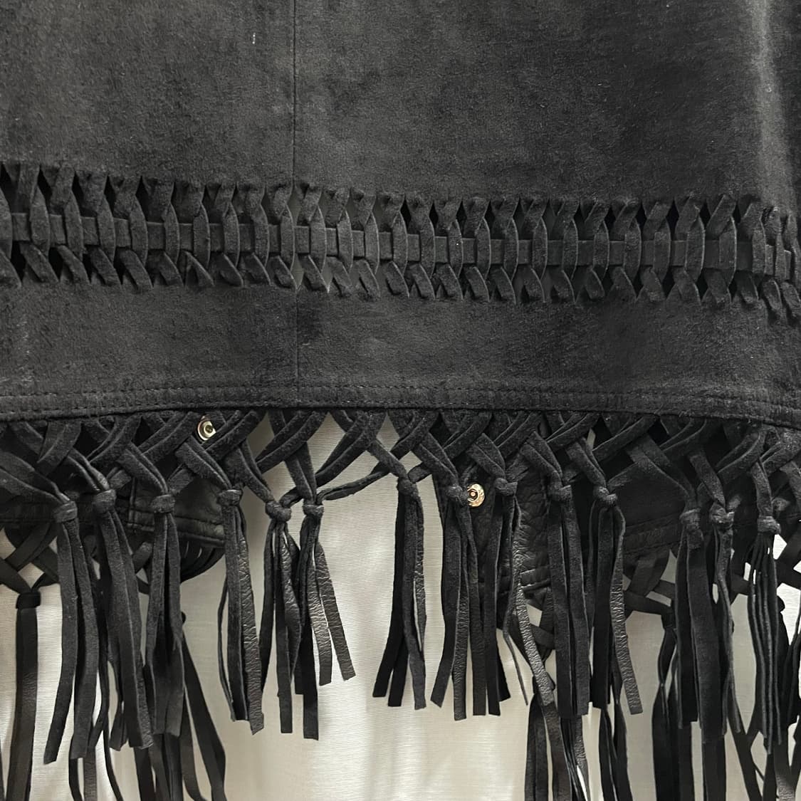 재팬 빈티지/ 스웨이드 프린지 크롭 베스트/ 95 상품이미지8