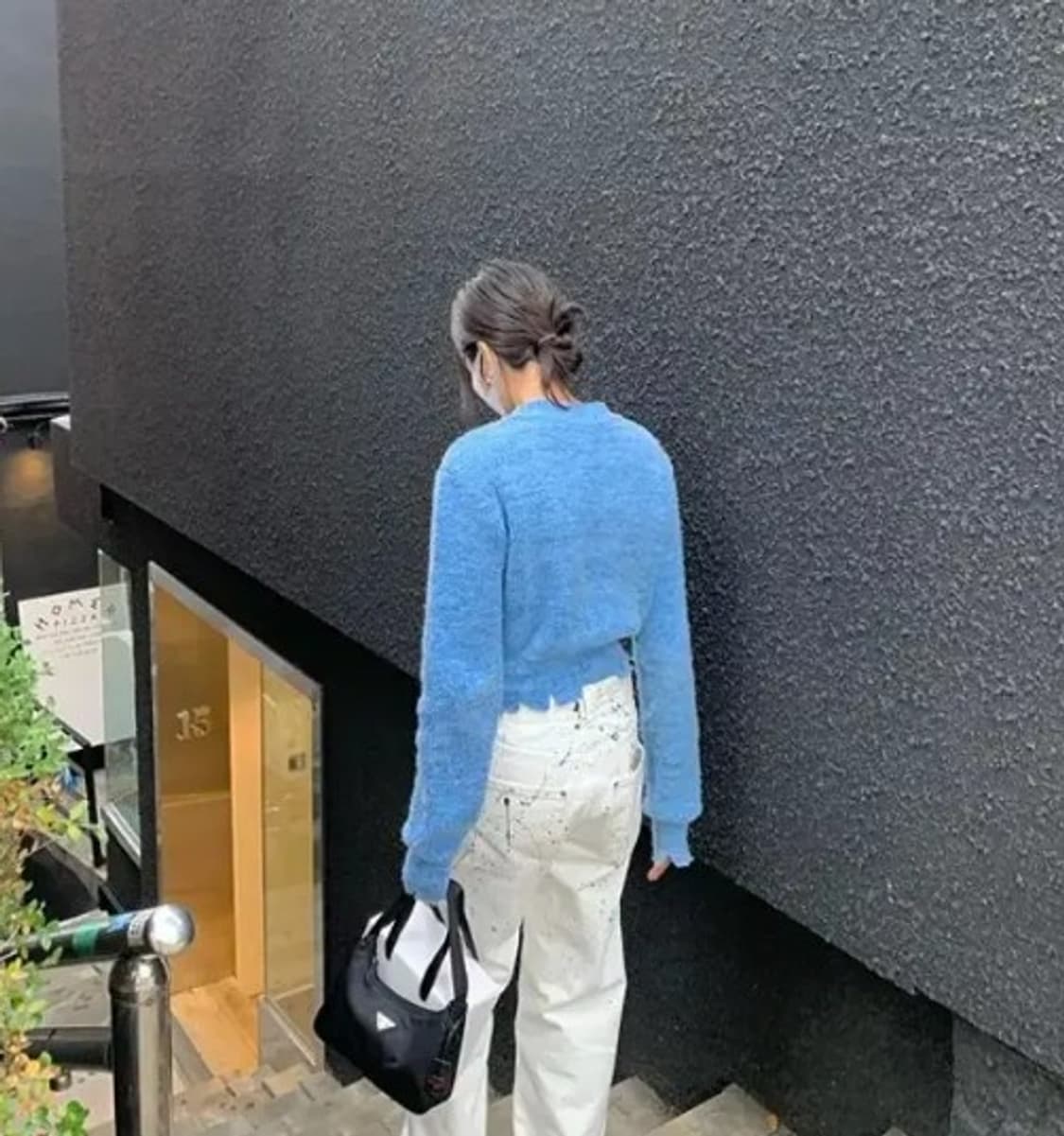 앤더슨벨 블루 루아 알파카 울 블렌드 비대칭 가디건 PN8770 상품이미지4