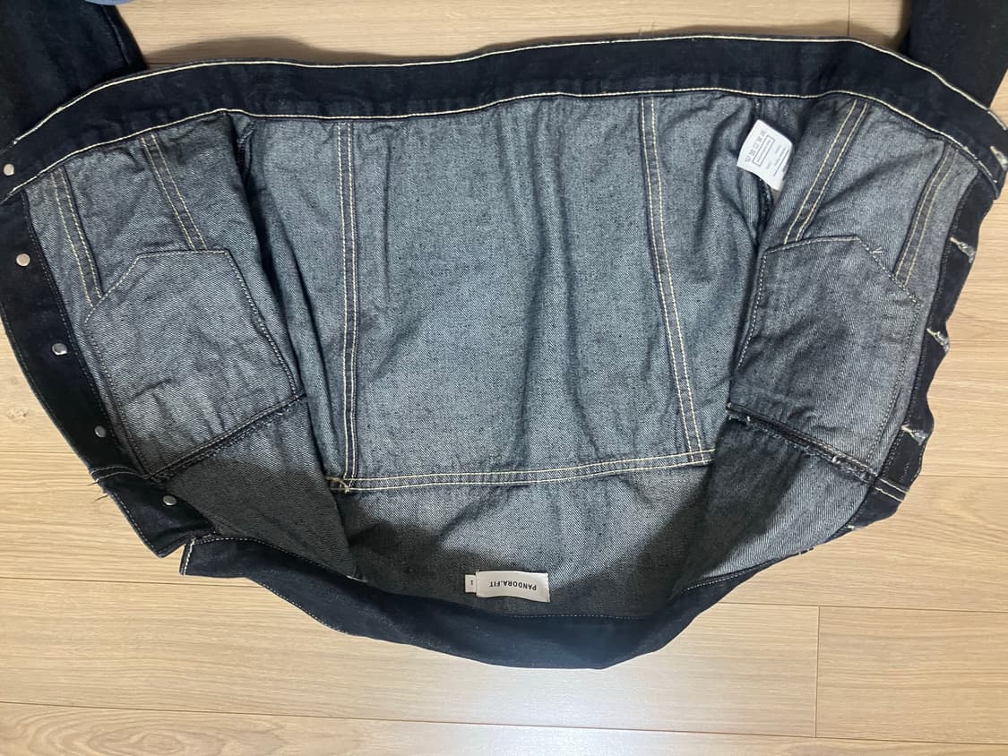 판도라핏 크롭 청자켓 상품이미지2