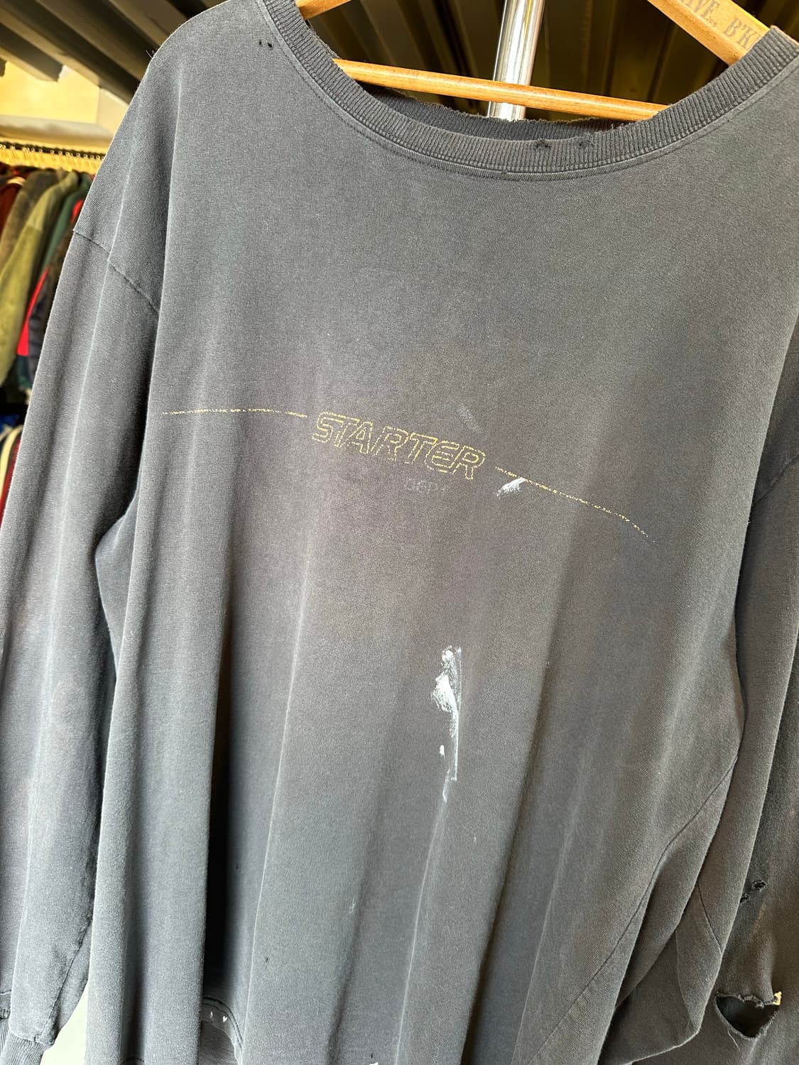 스타터 페이드 데미지 프린팅 롱슬리브 티셔츠 상품이미지4