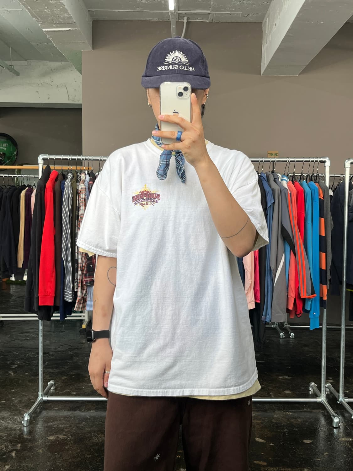 빈티지 레이싱 프린팅 반팔 티셔츠 상품이미지1