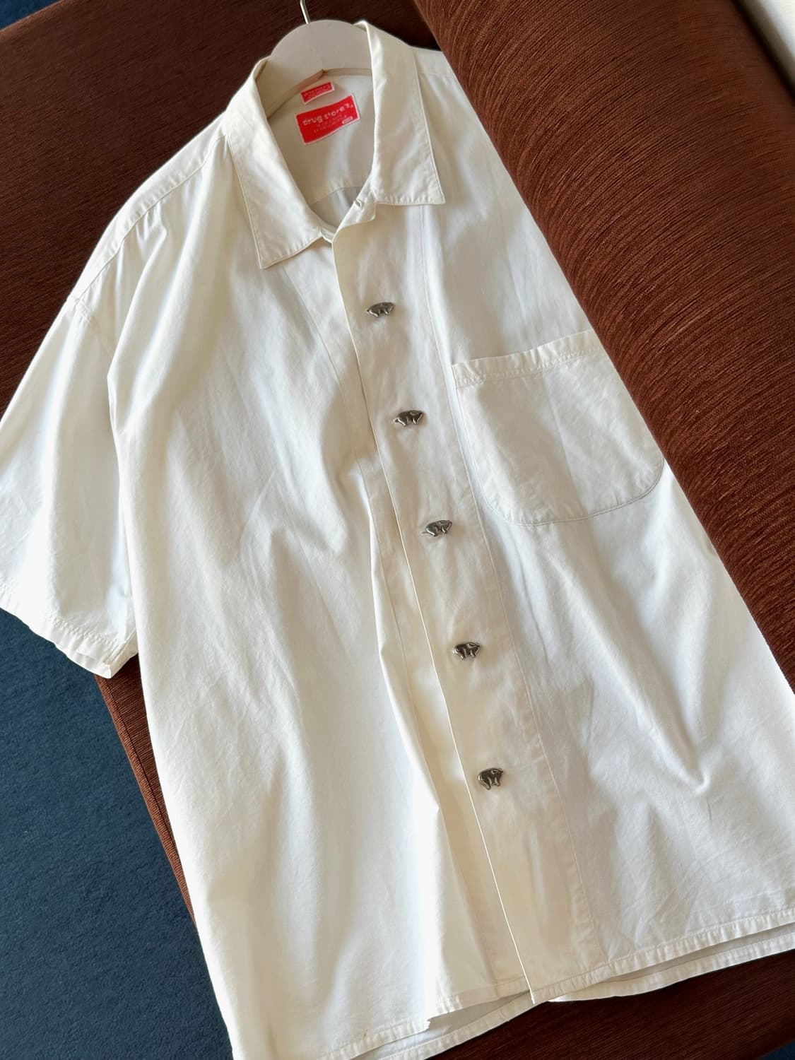 JPN made natural 'PIG' button shirt 상품이미지4