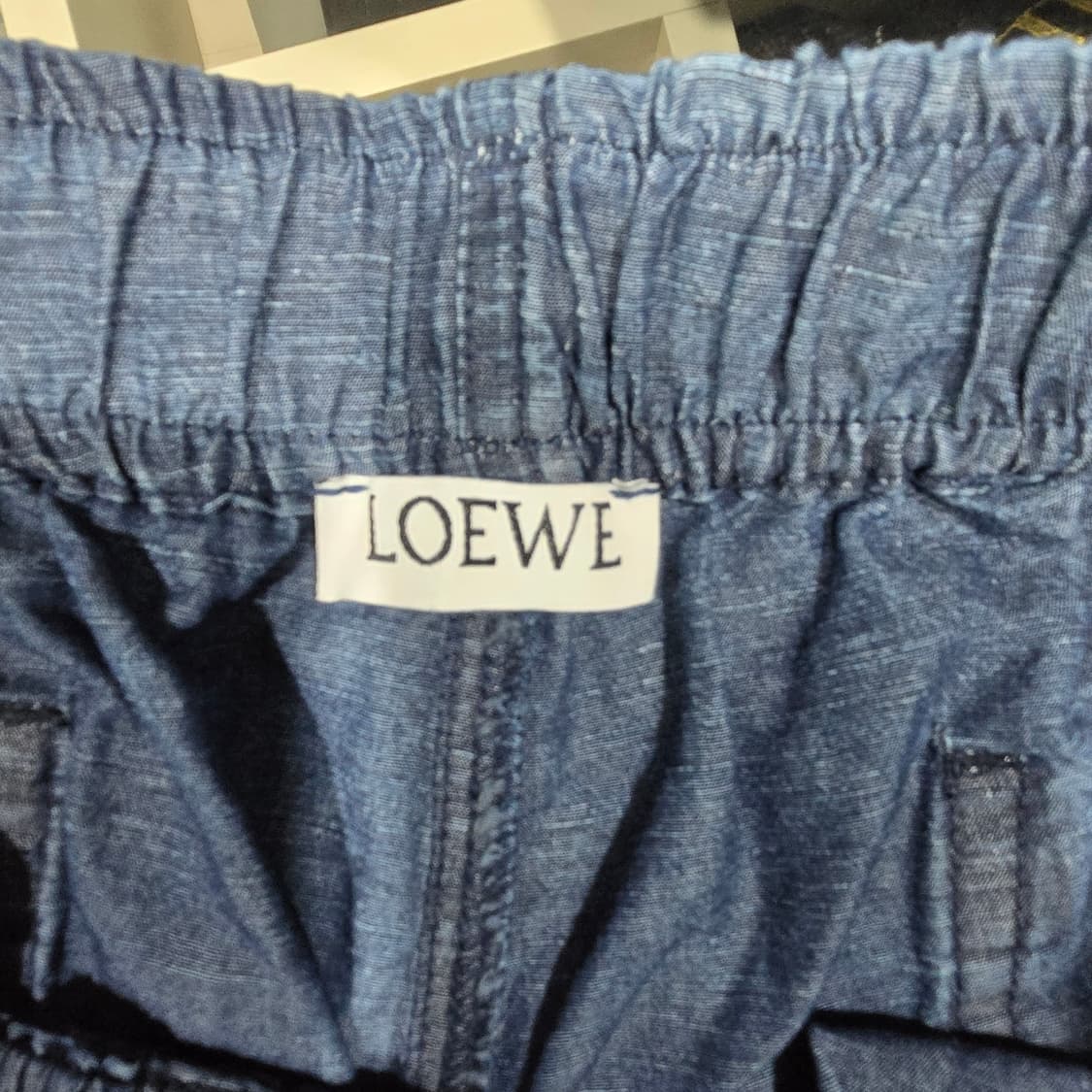 ​[매장가 200만대] 로에베 피셔맨 드로스트링 데님 쇼츠 (XL) 상품이미지7