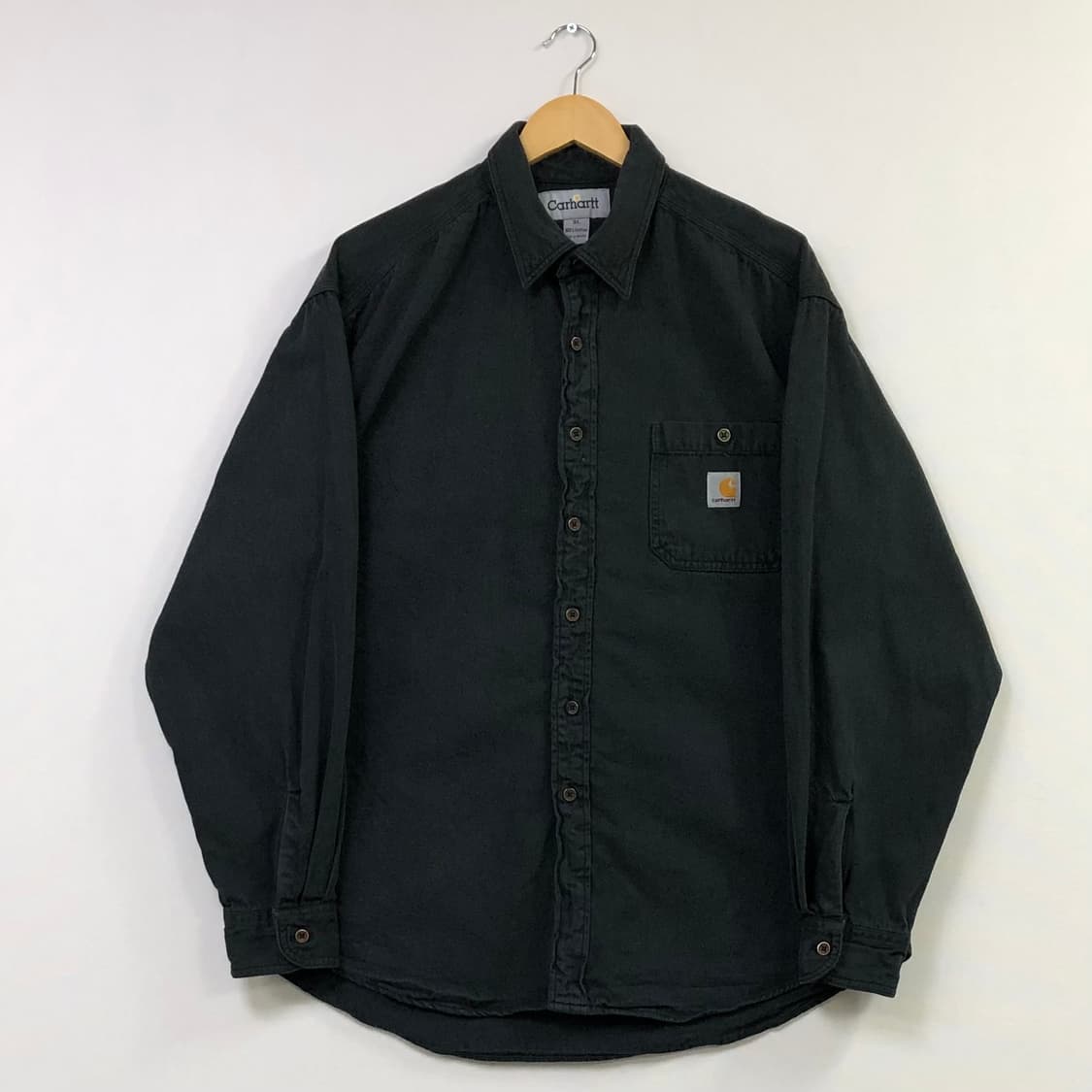 XL 칼하트 블랙 워크 셔츠 상품이미지2