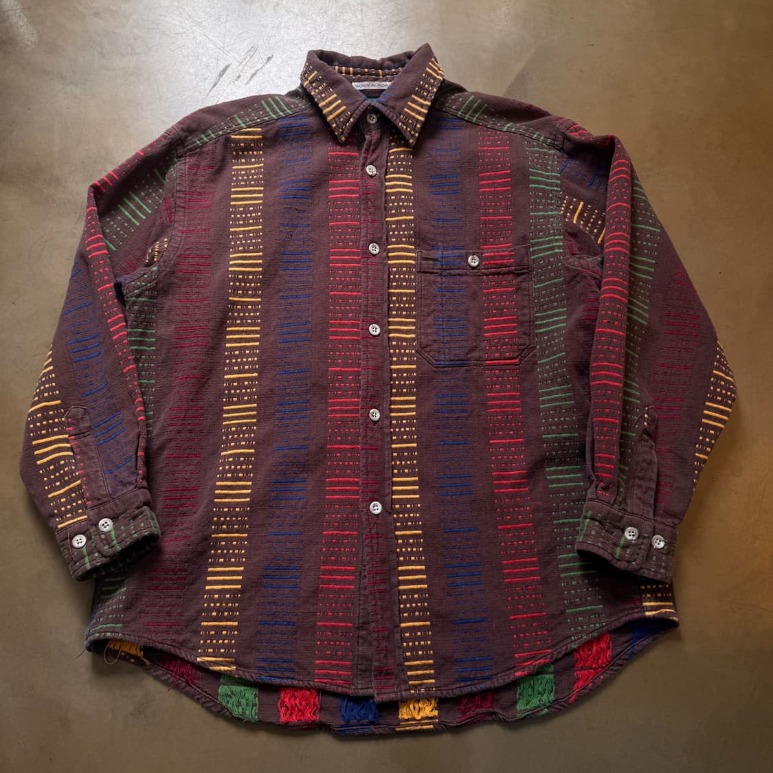 MINDLOOSER 인도 스티치 셔츠 상품이미지1