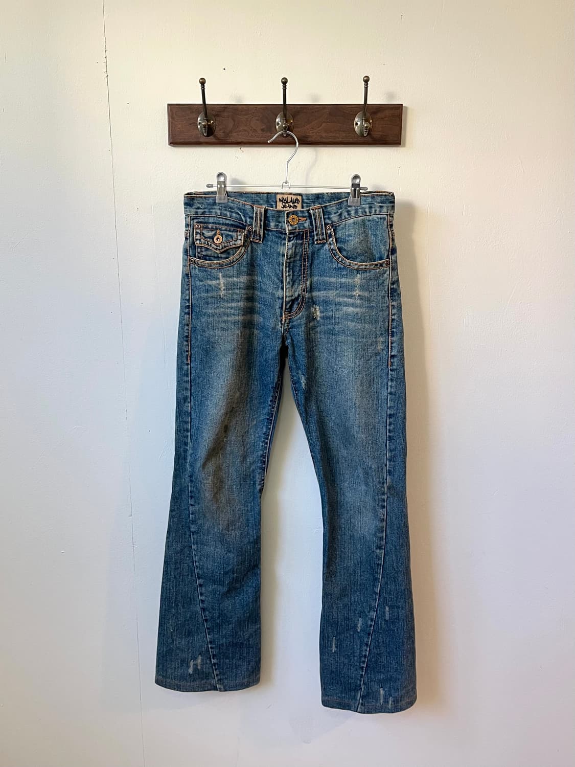 NyLAus jeANS 크랙 데님 진 상품이미지1