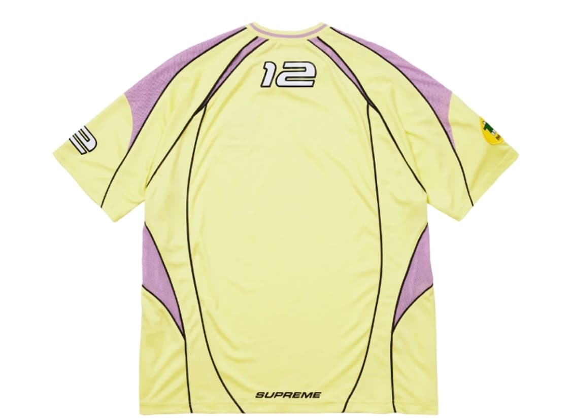 슈프림 파이핑 사커 저지 페일 옐로우 - 25FW 상품이미지2