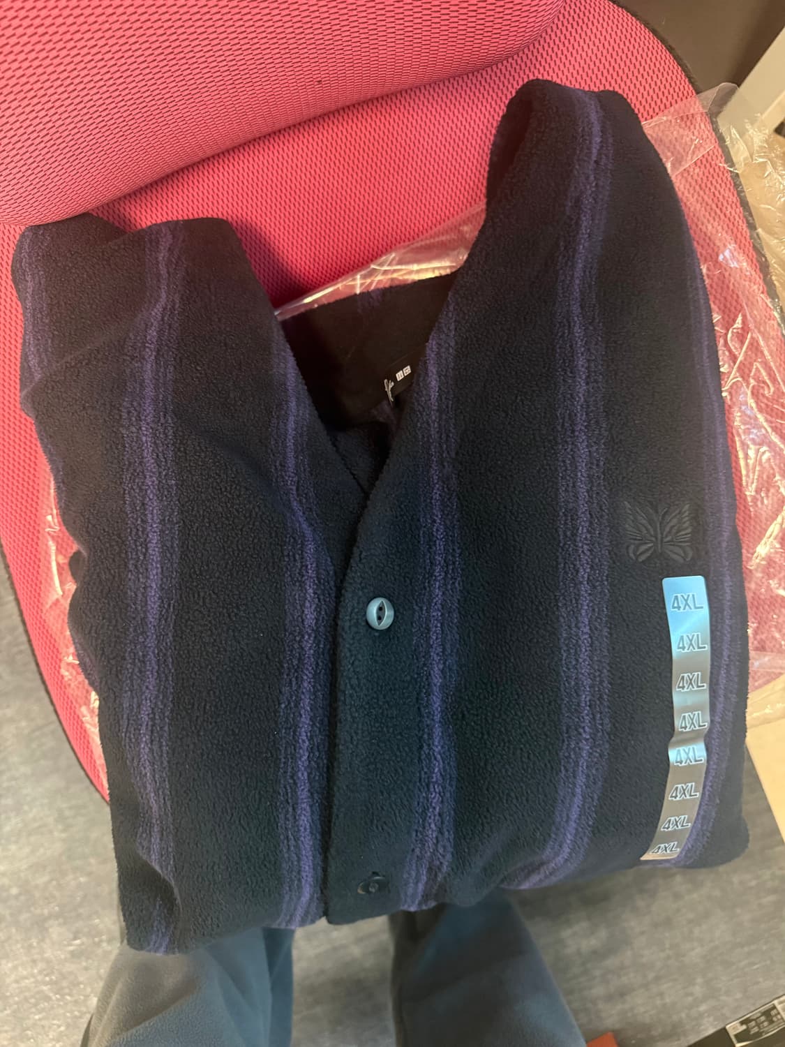 유니클로 니들스 스트라이프 가디건 4XL 일본판 판매합니다 상품이미지2