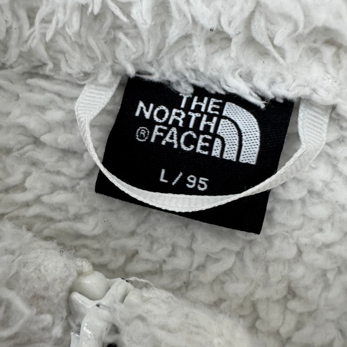 여성용 L 노스페이스 화이트 플리스 집업  상품이미지6