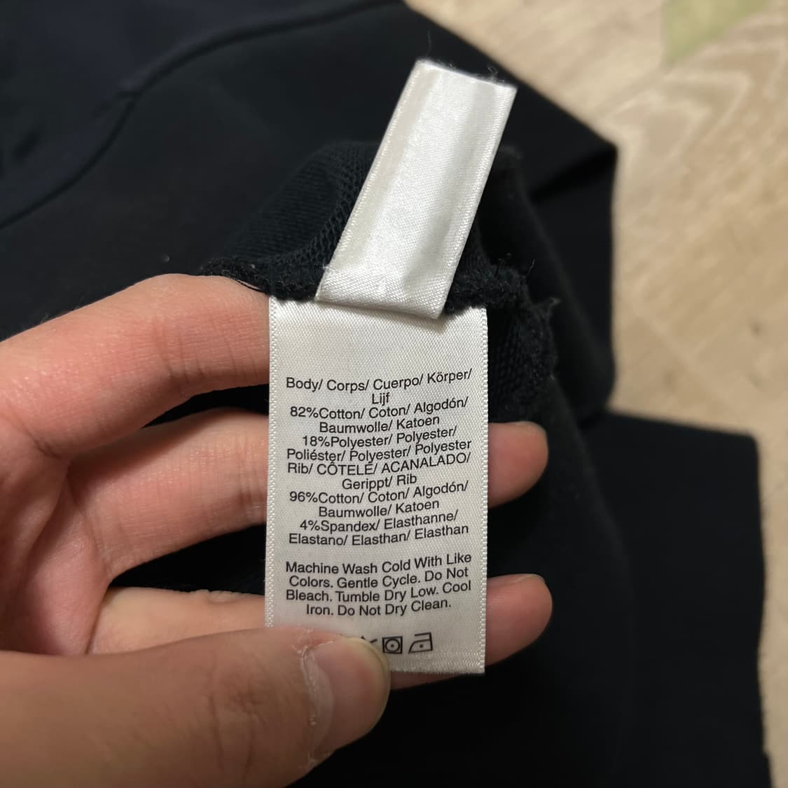 DKNY 도나카란 로고 사이드라인 테이프 후드티 [블랙] M/95 상품이미지5