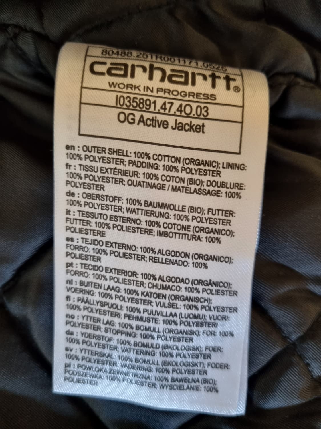 [새상품] 칼하트윕 og 액티브자켓 토바코 s사이즈 상품이미지6