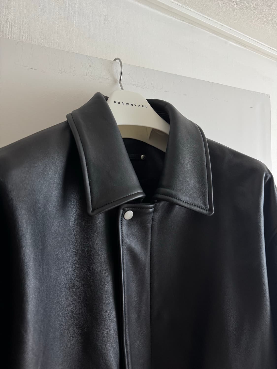 ssstein 슈타인 쉽 레더 집 숏 자켓 L사이즈 상품이미지3