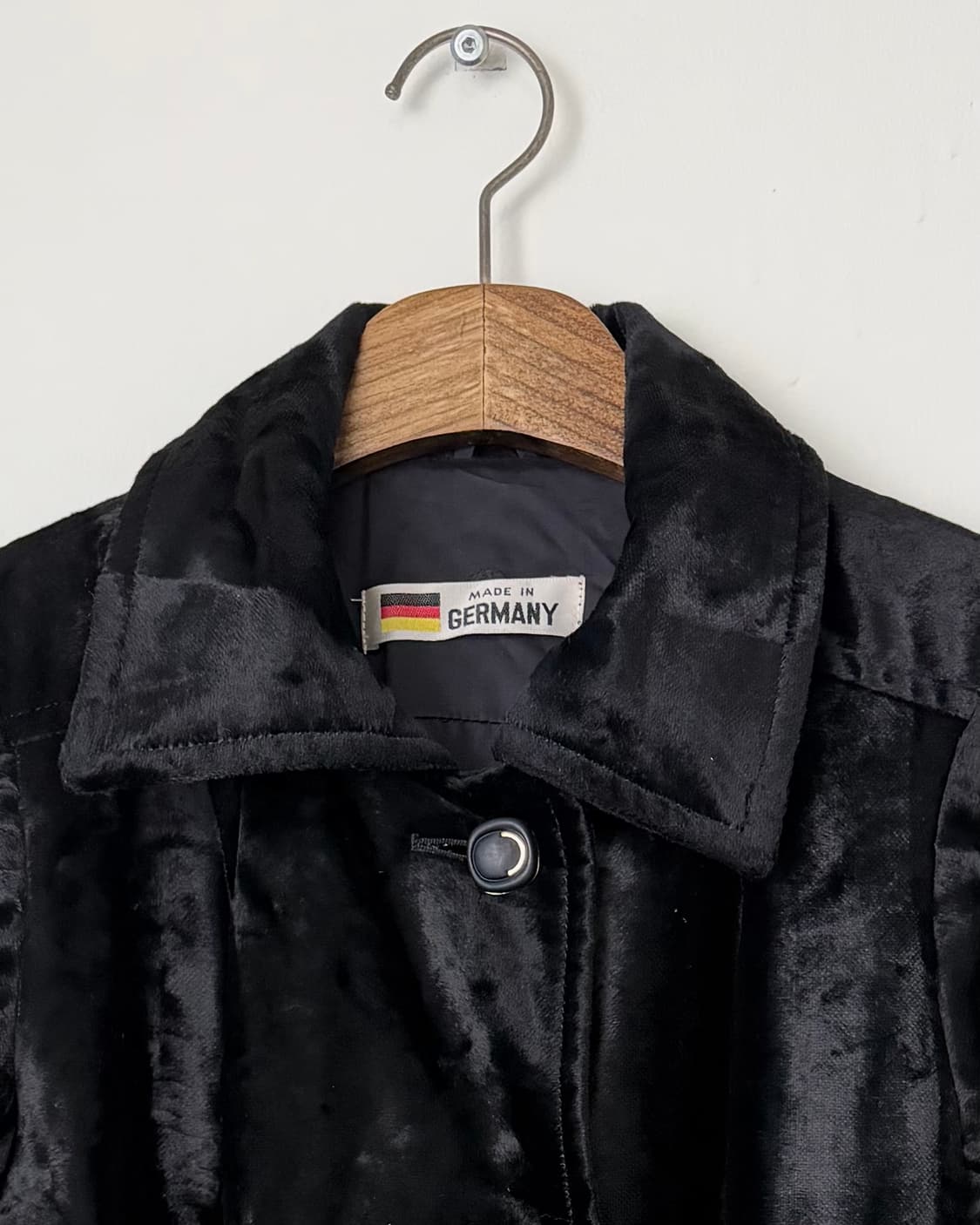 90s 초기 독일제 빈티지 벨벳 코트 상품이미지2