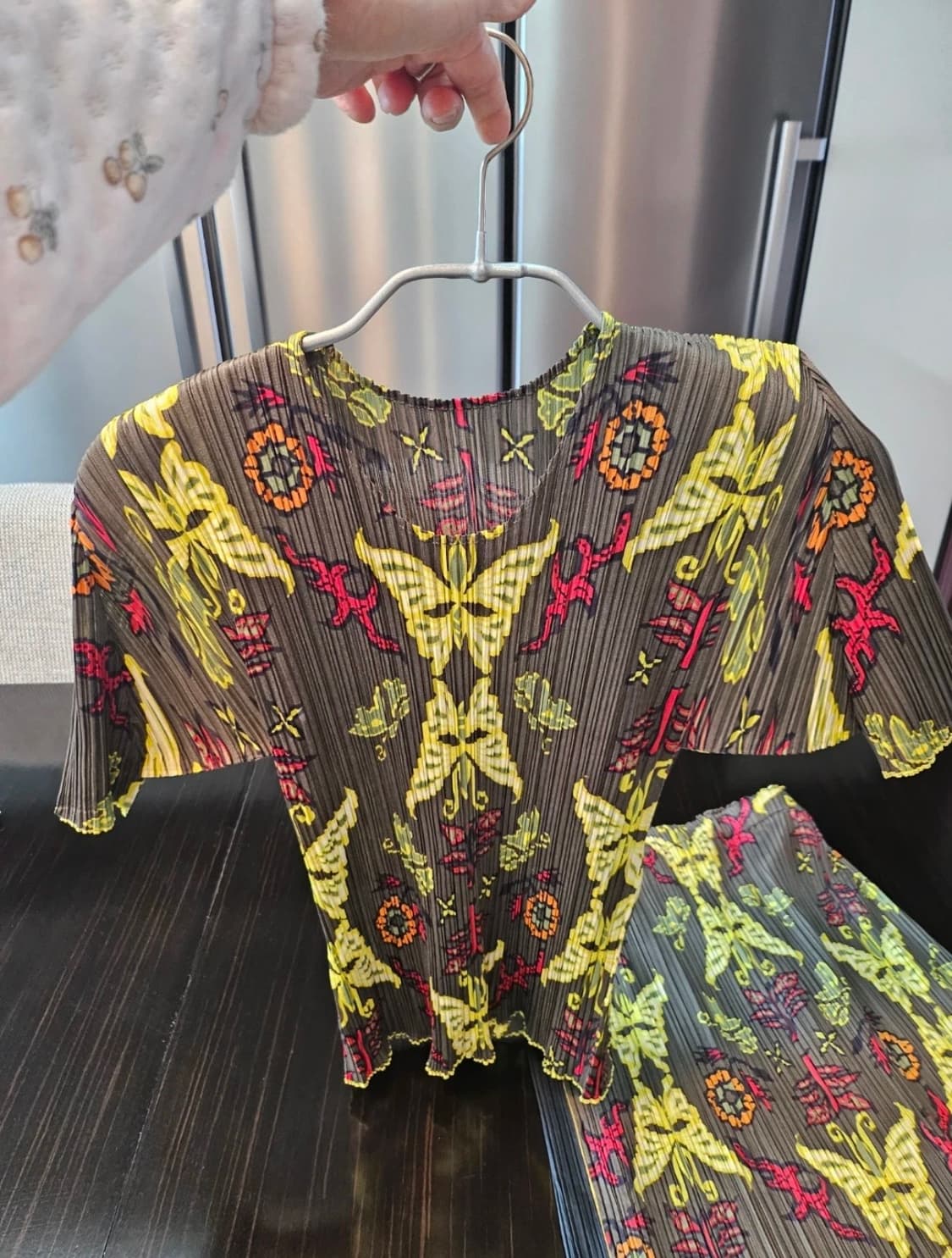 이세이미야케 플리츠플리즈 나비패턴 상하의세트 상품이미지2