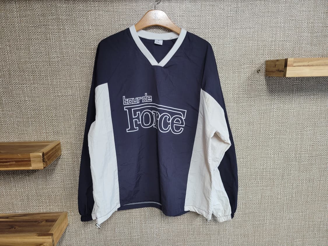 110사이즈 나일론 바람막이 맨투맨 오버핏 힙합 올드스쿨  상품이미지1