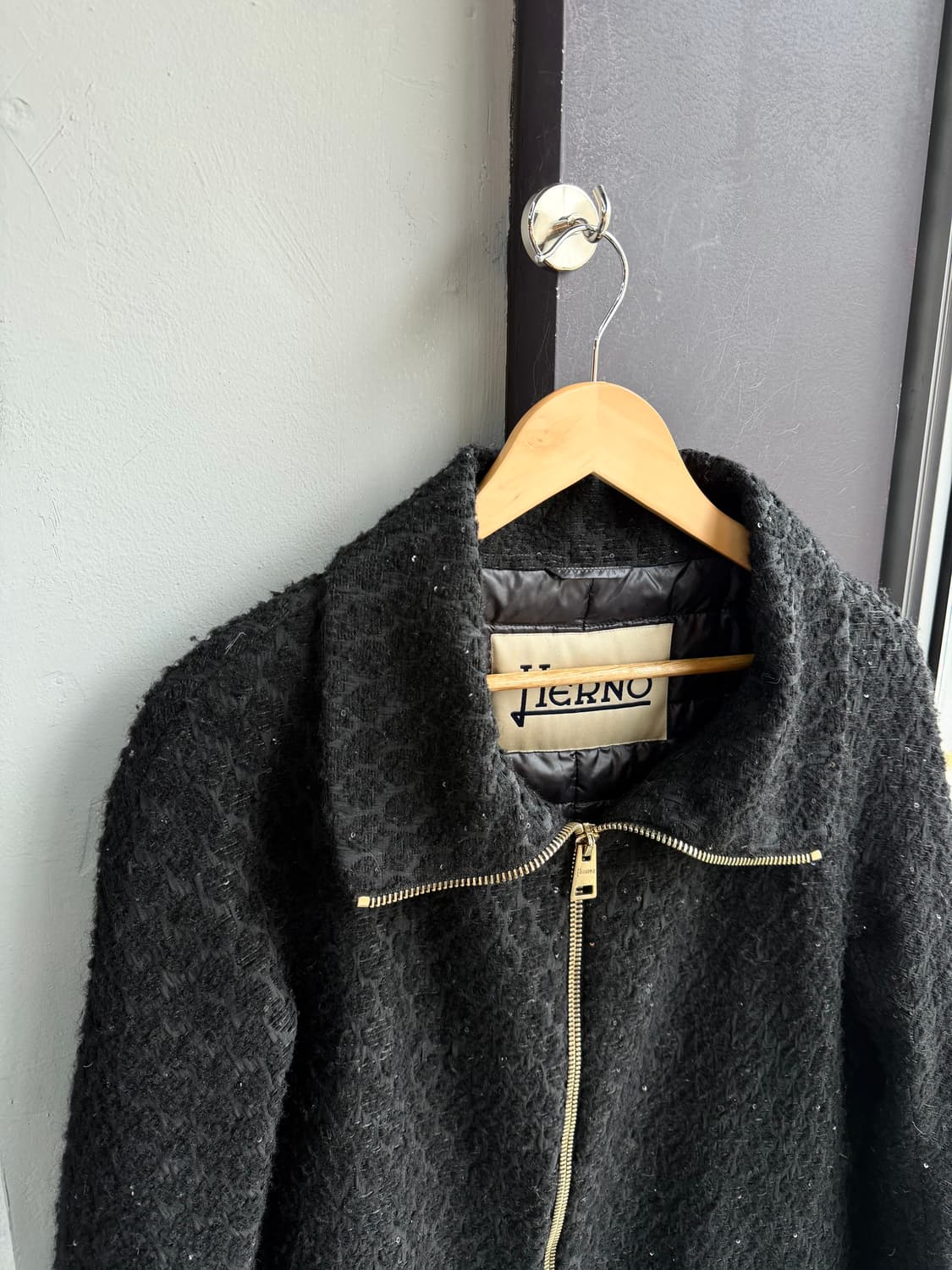 42/ 에르노 트위드 스팽글 구스다운 코트 패딩 상품이미지3