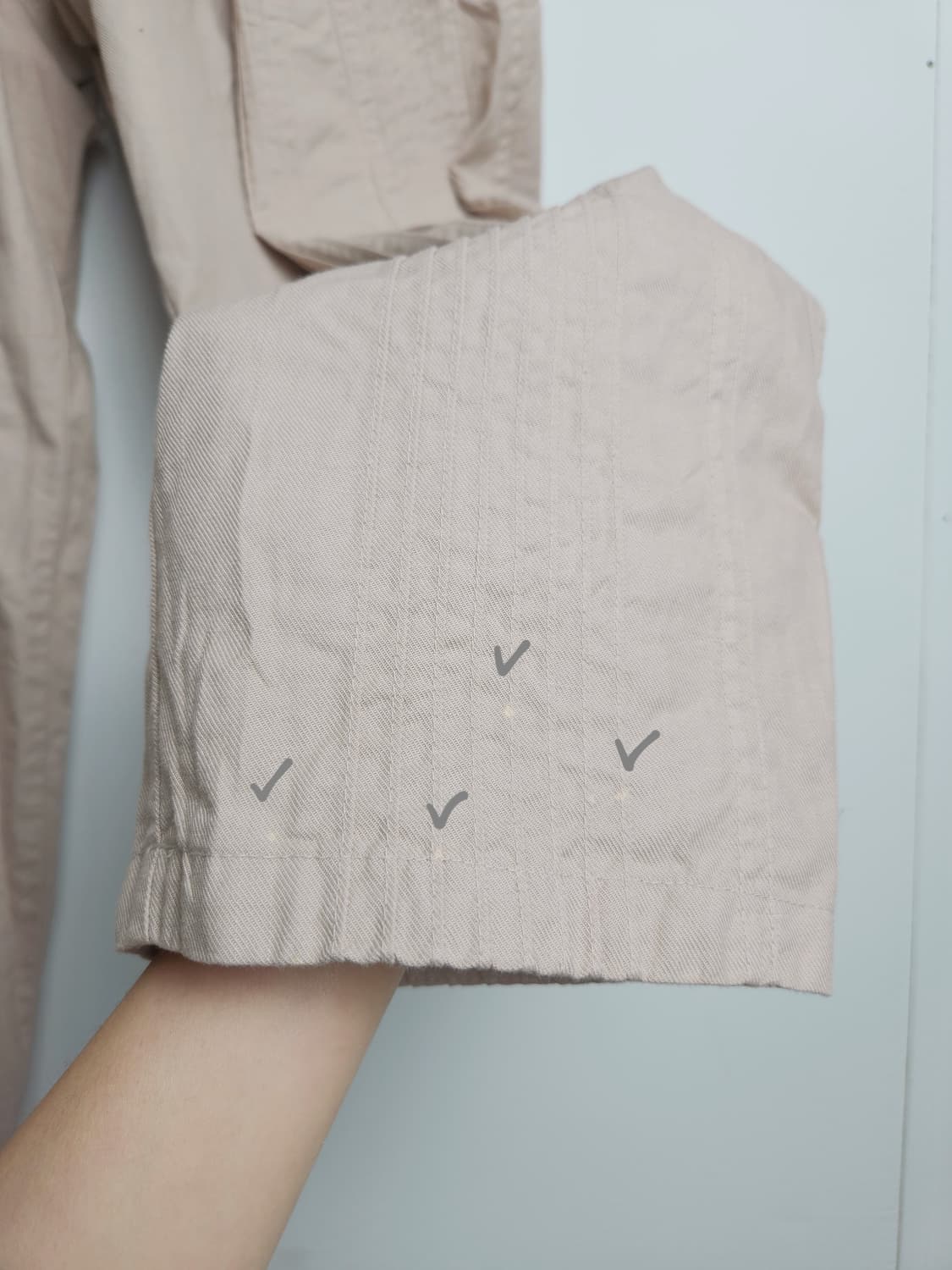 (yaccomaricard)핀턱 배기 팬츠 상품이미지9