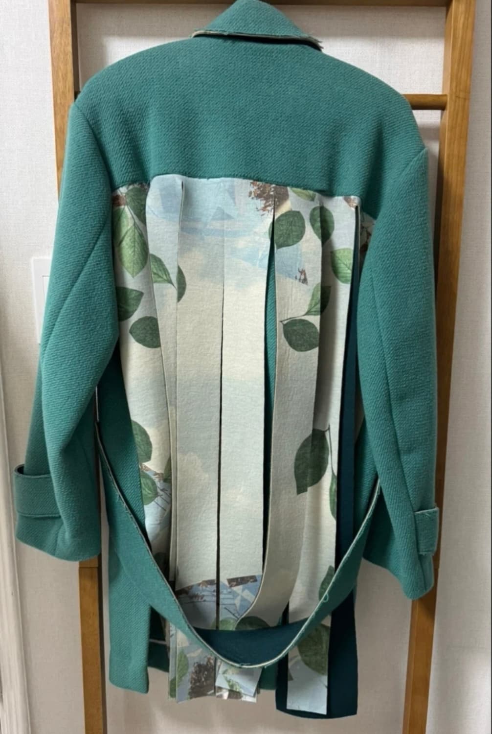 디자이너브랜드 tibaeg 티백 민트 프린지 울코트 M 편집샵 상품이미지1